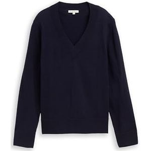 TOM TAILOR Damestrui, 13160 - Knitted Navy Melange, XL