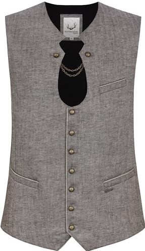 Klederdrachtvest Bennet, grafietgrijs, 44