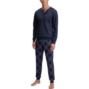 CALIDA Herenpyjama met manchetten, Dark Sapphire, 52-54