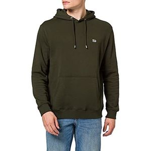 Lee Mens Plain Hoodie Sweatshirt, Serpico Green, S
