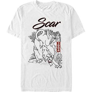 Disney The Lion King - Long Live Scar Unisex Crew neck T-Shirt White XL