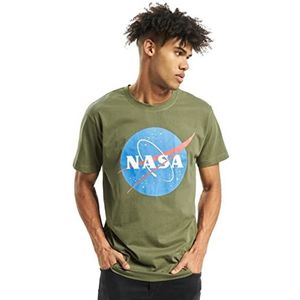 Mister Tee NASA Tee T-shirt voor heren, olijfgroen, XS