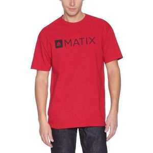 Matix heren T-shirts, ronde kraag, logo