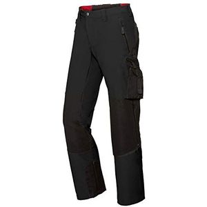 BP 1861-620-0032-33n Stofmix met Stretch Super-Stretch broek voor mannen, slank silhouet met hogere taille op de rug, 92% polyamide/8% elastaan, zwart, 33N grootte