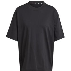 Sportshirt - Black - Korte Mouwen - Ronde Hals - Loose Pasvorm