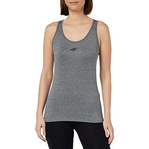 4F T-shirt FNK voor dames, Grijs (Middle Grey Melange), S