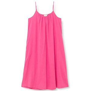 KAFFE Maxi-jurk spaghettibandjes voor dames, ronde hals, casual, fit zakken, Roze Paars, 32