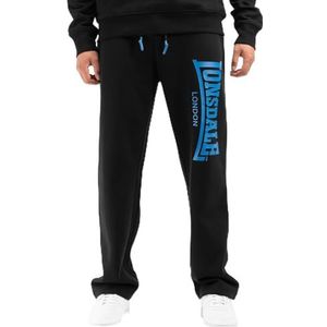 Lonsdale Heren joggingbroek normale pasvorm HERDLEY zwart/blauw XXL