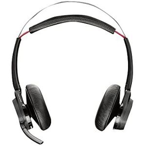 Plantronics Voyager Focus UC B825M Bluetooth stereo headset zonder lader & USB-A BT-dongle, smart sensoren, microfoonarm, ruisonderdrukking, Skype for Business, zwart