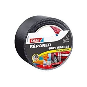 Tesa 4042448337740 reparatie, 1001, zwart, 25 x 50 mm, kleurloos, eenheidsmaat