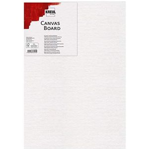 KREUL 605070 - Canvas Board, ca. 50 x 70 cm, schilderkarton voor acryl- en gouacheverven, gelamineerd met canvas, ideaal voor beginners