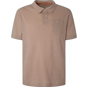 Pepe Jeans Heren Jato Polo Sweater, Bruin (Mout), S