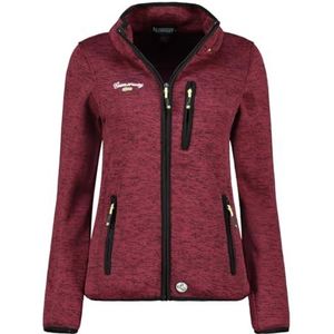 Geographical Norway Teden Lady Warme fleece voor dames, warm, ritssluiting, jas, herfst, winter, lente, warm, dames, lange mouwen, trui, bont, zacht, comfortabel, outdoor (bordeauxrood, XL), Bordeaux,