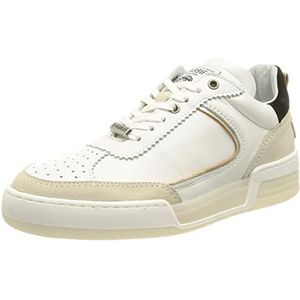 Shabbies Amsterdam Shs1172 Sneakers voor dames, Wit Offwhite Silver Black, 36 EU