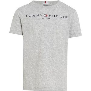 Tommy Hilfiger - Essential Tee S/S Ks0ks00210, T-shirts met korte mouwen, Unisex - Kinderen en teners, Grijs (lichtgrijze heide), 74