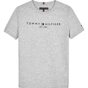 Tommy Hilfiger - Essential Tee S/S Ks0ks00210, T-shirts met korte mouwen, Unisex - Kinderen en teners, Grijs (lichtgrijze heide), 74