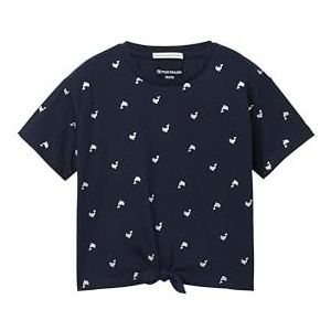 TOM TAILOR T-shirt voor meisjes, 35354 - Dark Blue Glitter Dolphin, 92/98 cm