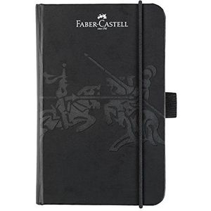 Faber-Castell 10065067 Notitieboek DIN A6, geruit, zwart, 90 x 140 mm