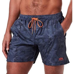 Alpha Industries Basic Zwemshort Heren Zwemshorts Black Camo