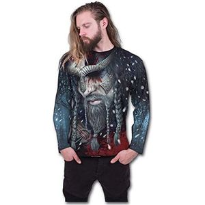 Spiral - Heren - Viking WRAP - Allover Longsleeve T-Shirt Zwart