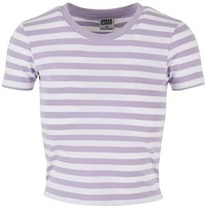 Urban Classics - Gestreept Kort T-shirt - Dames