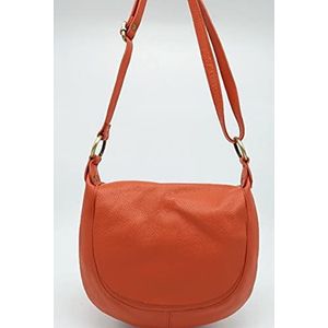 Puccio Pucci Dames TRLBC100042 lederen tas, oranje, 30x24x3