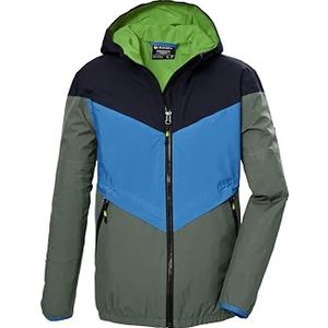 killtec jongens Functioneel jack/regenjack met capuchon KOS 93 BYS JCKT, oliv, 128, 42962-000