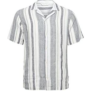 CASUAL FRIDAY Heren CFAnton SS RC Linen Mix Shirt hemd, 165815 / veldspar, S, 165815/veldbesparing, S