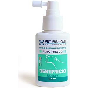 Virosac PetProMed tandpasta spray - ideaal voor tandverzorging en tandvlees van de hond - 1 fles 50 ml met ananas- en muntextract