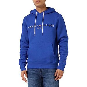 Tommy Hilfiger Heren Sweatshirt Tommy Logo Hoody, Blauw (Ultra Blauw), XS