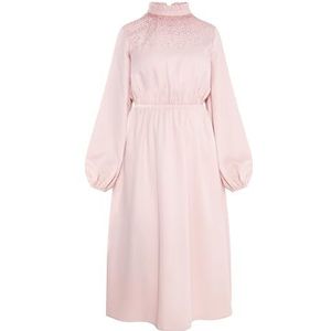 SWIRLIE Midi-jurk voor dames, Roze champagne, XXL
