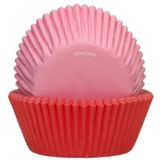 FunCakes Baking Cups Roze/Rood: Perfect Voor Elke Cupcake, Cupcakes En Meer, Taart Decoreren Pk/48