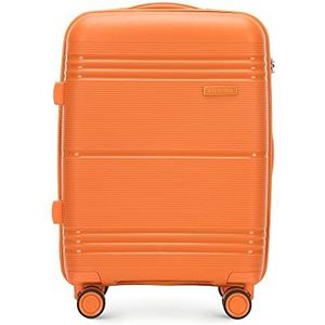 WITTCHEN Koffer van licht polypropyleen eenkleurig TSA telescopische handgreep, oranje, Kofferset 3tlg, modern