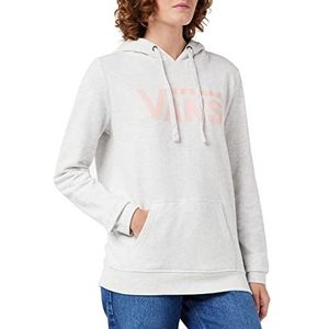 Vans Dames Drop V Logo Hoodie Hooded Sweatshirt, Witte Heather, XXS