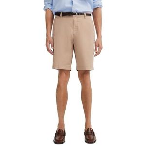 Bermuda's - Ecru - 98% Katoen - Recht