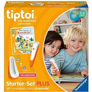 Ravensburger tiptoi starterset PLUS 00159: pen en boek Mijn mooiste kinderliedjes - plus laadstation [exclusief bij Amazon]