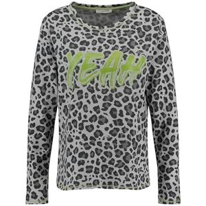 KEYLARGO Hello Round sweatshirt voor dames, Zilver (1107), L
