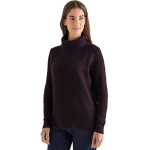 CECIL Structuurtrui Eggplant red L