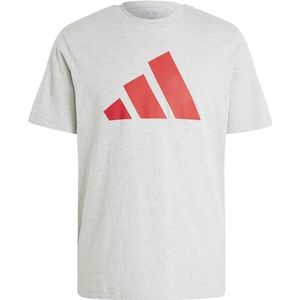 adidas Heren PWR 3 GRAPHIC TEE, medium grey heather, S