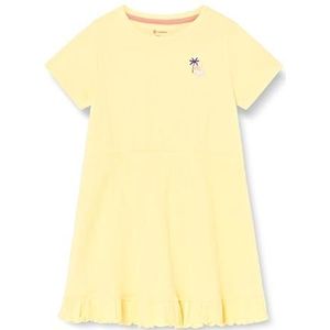 Noppies Kids Meisjesjurk Ester korte mouwen kinderjurk, Banana Cream - N173, 104 cm