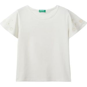 United Colors of Benetton T-shirt voor meisjes en meisjes, Crème 0Z3, 140