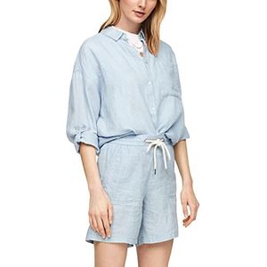 s.Oliver Damesblouse, poederblauw gemêleerd, M