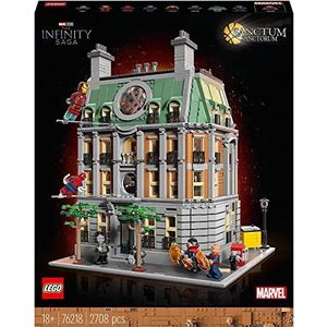 LEGO 76218 Marvel Sanctum Sanctorum, Modulair Gebouw met 3 Verdiepingen, met Minifiguren van Doctor Strange en Iron Man, Infinity Saga Collectible