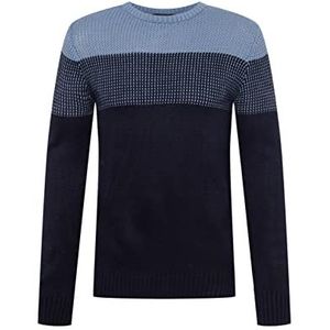 Trendyol Coltrui voor heren Colorblock Slim Sweater Donkermarine Blauw, M, Donker Navy Blauw, M