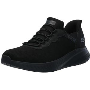 Skechers Men's Hands Free Slip Ins Squad Chaos-Stivig Food Service Shoe, Black, 12 Wide