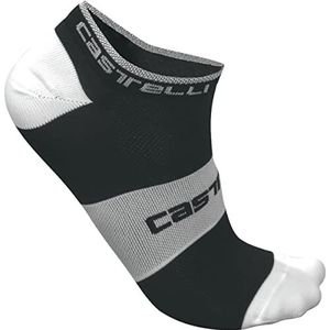 Castelli Lowboy Socks, wit, zwart, maat EU 44-47