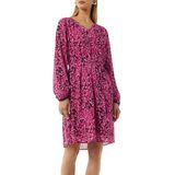 comma casual identity Jurk  pink / zwart / wit