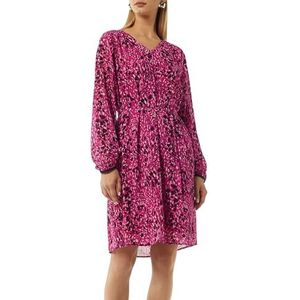 comma casual identity Jurk  pink / zwart / wit