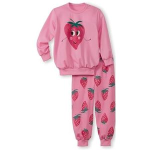 CALIDA Toddlers Strawberry pyjama manchetten Begonia roze, 1 stuk, maat 92, Begonia Pink, 92