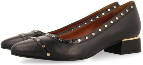 Gioseppo - Mosede - Pumps - Zwart - Leren Hakken met Studs